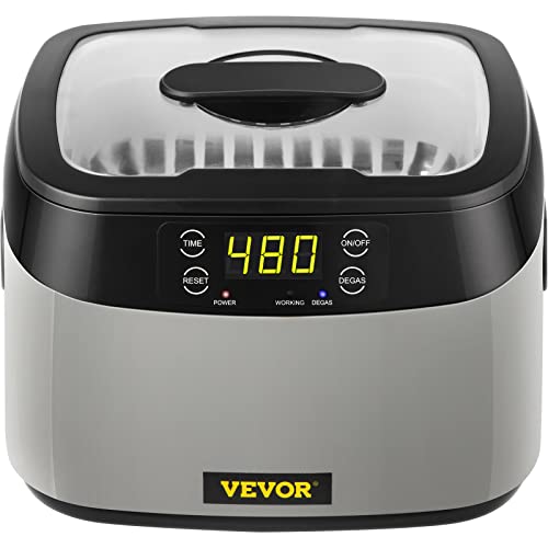 VEVOR Ultrasonic Machine, 1.2L Ultrasound Cleaner Machine, 40KHz