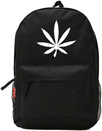 Luminous Backpack 420 Backpack Leaf Padded Strap Streatwear Backpack Glow in the dark School Book Bag