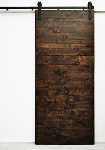 Dogberry Collections Latitude Barn Door, 48"W x 96"H, Dark Chocolate Stain