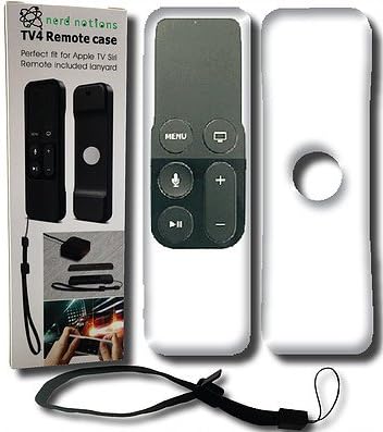 Remote Control Case Cover for Apple TV 4th Generation Siri Remote - WHITE