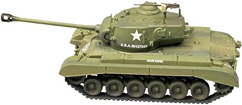 U.S. Medium Tank M26 Pershing in WWII, Military Panzer Display Pre-built Model (Diecast and Plastic 1:72 Scale)