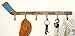 Deco 79 Wood Hockey Stick 6 Hangers Wall Hook, 40