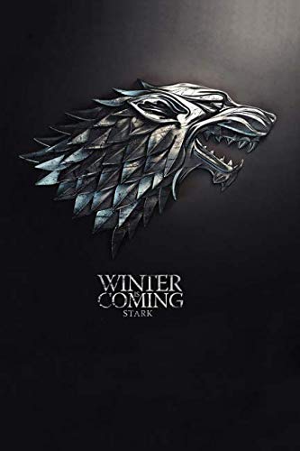 Winter is Coming, Stark: Game of thrones notebook, 100 lined pages by MovieNotebooks