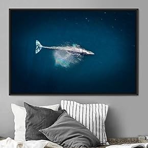 signwin Framed Canvas Wall Art Swimming Free Cool...