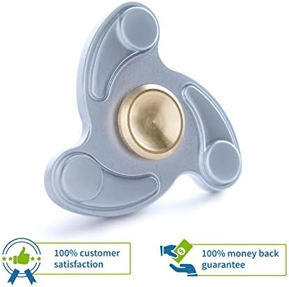 Brand New Boomerang Shape Fidgit Spinner Toy |average 2-5 min Spin with this Aluminum Spinner| Perfect for concentration, meditation, focus, stress relief, adhd, autism (Boomerang Silver)