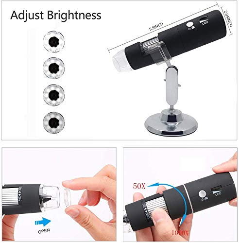 2 Microscope+Wireless+Handheld+Magnification+Magnifier