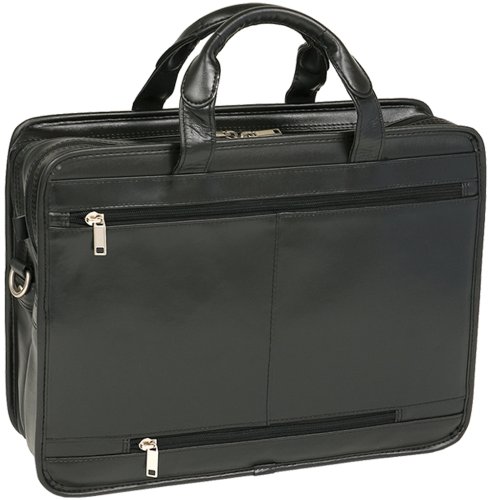 McKleinUSA CLINTON 88445 Black 17 Detachable-Wheeled Laptop Case