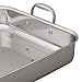 Amazon Brand – Stone & Beam Tri-Ply Stainless Steel Roasting Pan with Two Roasting Forks, 16-Inch