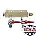 The Weekend Brewer 2-way MFL CO2 Splitter Distributor Manifold with integrated check valves