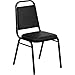 Flash Furniture Hercules Series Trapezoidal Vinyl Banquet and Event Chair, Commercial Event Chair with Padded Seat and Back, Black