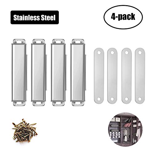 Aybloom Magnetic Door Catch - 4 Pack Stainless Steel Cabinet Magnet Closet Catches Suitable for Cabinets, Doors, Cupboards, Drawers and Shutters - Thumbnail 7