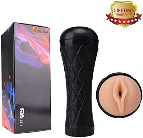 Yiiyaa Realistic Textured 7 Vibration Silicone Luxury P-us-sy Stroker Aircraft Cup