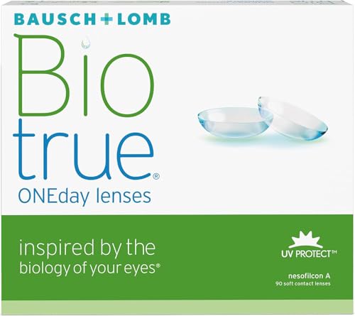 Biotrue ONEday Lenti a Contatto Giornaliere Correttive, 90 Lenti, BC 8.6 mm, DIA 14.2 mm, +0.25 Diopt (Positive)