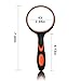 XDGOOD Magnifying Glass 4X Reading Handheld Magnifier, Premium Non-Slip Soft Hand Shank Kids Magnifying Glass, Applied to Science, Books, Newspaper Reading, Insects, Hobby Observation Etc. 2.95in.
