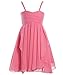 Fashion Plaza Girl's Short Chiffon Flower Girl Dress With Cascade Ruffle K0130