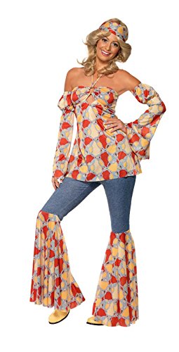 Smiffy's Women's Vintage Hippy 1970's Costume