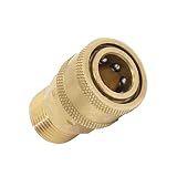 MonkeyJack 1x Brass Pressure Washer Quick Connect M22 to 1/4 Male Coupler Adapter
