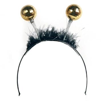 Headband Tiara With Disco Ball Gold Amazon Co Uk Toys Games