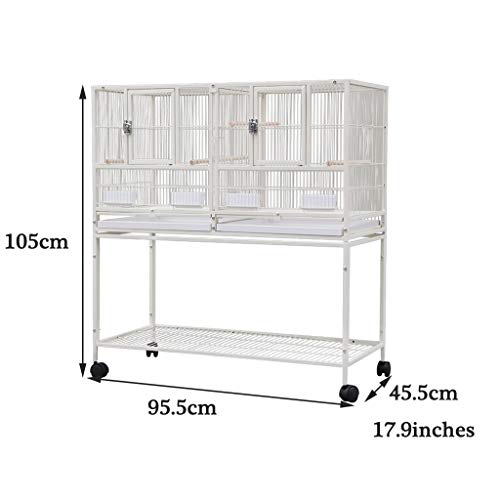 YUESFZ Einlagen für Vogelkäfige Große Voliere Im Freien Mit Rädern, Große Taubenkäfige, Langlebiger Papageienkäfig Aus… – Bild 8