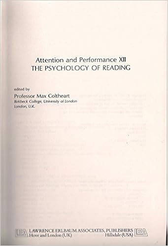 Amazon Attention And Performance Xii The Psychology Of - 