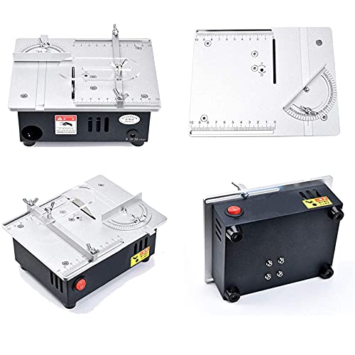 FZYE Kleine Holzbearbeitungs-Tischkreissäge, elektrisches Holzschneidewerkzeug, Sägeblatt kann angehoben und abgesenkt… – Bild 8