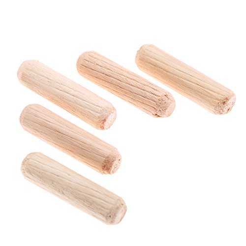 100pcs Woodworking Hardwood Round Dowel Pins Wooden Craft Rods Furniture Fitting Tools 8x30mm(DxL)/0.32"x1.18" - Thumbnail 2