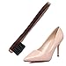 Dpowro Pack of 3 Shoe Shine Brush Kit with Shoe Dauber, Soft Horsehair Bristles for Shoes, Leather Cloth, Bags(Brown)