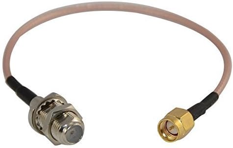 Saide Electronics RF coaxial Coax Cable Assembly SMA Male to F Female 12''