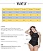 Wavely Women Plus Size Swimsuit One Piece Ruffled Off Shoulder Vintage Lace Up