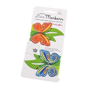 Line Markers Butterflies – Magnetische Lesezeichen. 2er Set Schmetterlinge