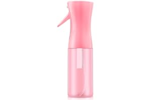 Vegepeel Empty Spray bottles, Spray Water Bottle Fine Mist Refillable, Continuous Spray Bottle for Hair, Skin Care, Showering Pets, Plants, travel, Cleaning and Ironing 6.8 Ounce (Pink)