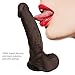 Realistic Silicone Dildo with Strong Suction Cup for Sex Toys, LUV-SPOT Body-Safe Material Hands-Free Lifelike Penis Adult Sex Play for Women and Couples