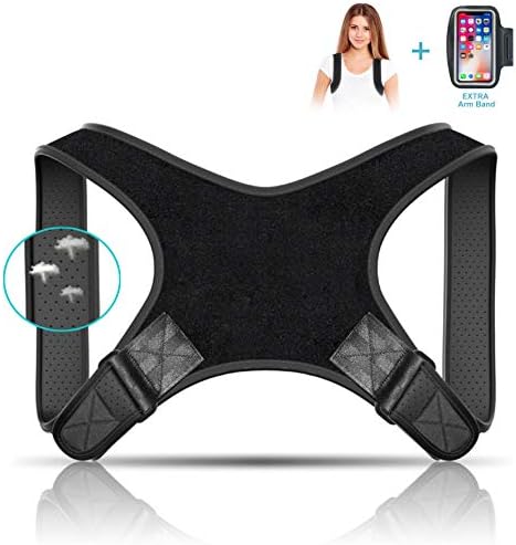 Jasain Posture Corrector for Women & Men Best Fully Adjustable Back Brace, Posture Support for Uper Back Neck and Shoulder Pain Relief(FDA Approved)