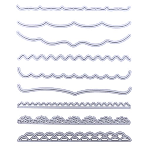 Migavan Cutting Dies,Cutting Die,Scrapbooking Tools,Cutting Stencils Kits Carbon Steel Lace Style Embossing Cutting Dies Stencils Templates Mould for DIY Scrapbooking Album Paper Card 9pcs - Thumbnail 5