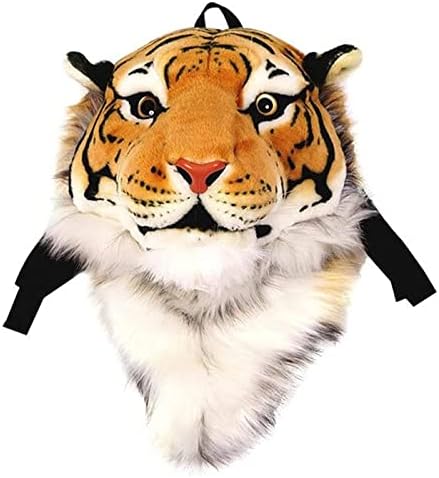 louis vuitton backpack tiger head Amazon.com | Domineering backpack stuffed tiger head 3D simulation  personalised shoulder Bag Animal head shoulders bag (large, tiger yellow)