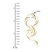 00 Gauge Rainbow Glass Spiral Taper (10mm) - 2 Pieces