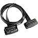 Diageng Low Profile Right/Left Angle OBD 2 II Extension with Flat Ribbon Cable 3'/1m