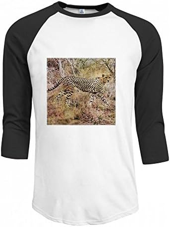 Andrea Haase Animals Illustration Young African Cheetah Watercolor Illustration Men Raglan Sleeve T-Shirt