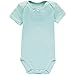 Wan-A-Beez 5 Pack Baby Girls' and Boys' Short Sleeve Bodysuits (0-3 Months, Pointelle)