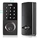 Oaks Smart Lock, Electronic Front Door Deadbolt, Bluetooth, Code and Fob Entry, Keyless Access, Smart Phone App Unlock, Great for Airbnb & Vacation Rentals, Easy to Install (Black)