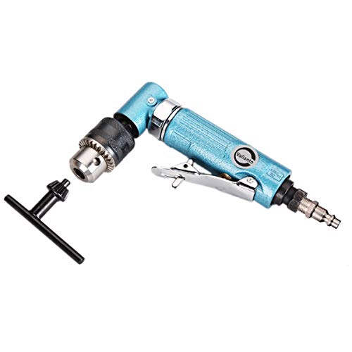 Ouya Air Angle Drill, 3/8'' Variable Speed Angled Pneumatic Drill with Keyed Jacobs Chuck -15000 RPM - Thumbnail 5