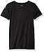adidas Girls' Big V-Neck Performance T-Shirt, Black, M (10/12)