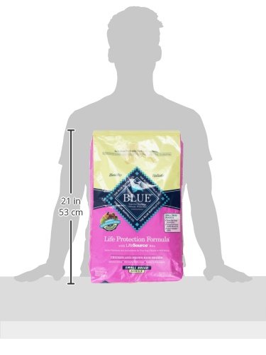 BLUE BUFFALO LIFE PROTECTION FORMULA ADULT SMALL BREED DRY DOG FOOD, SUPPORTS HIGH ENERGY NEEDS, MADE WITH NATURAL INGREDIENTS, CHICKEN & BROWN RICE RECIPE, 15-LB BAG