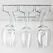 Huji Durable Under Cabinet Stemware Rack Storage Organization (1 Pack, Chrome)