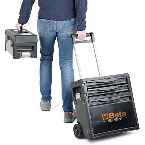 Beta 4300/VIT-20 Profi Werkzeugkoffer, mobiler Werkzeugschrank (inkl. Werkzeug-Set, Modulauslösesystem, 3 teilbare… – Bild 5