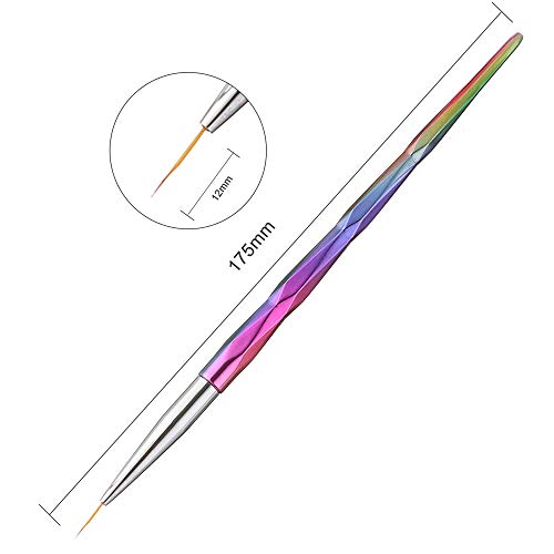 Redvive Top 3pcs Small Pen Hook Painting Line Nail Pens Pull Pen Paint
