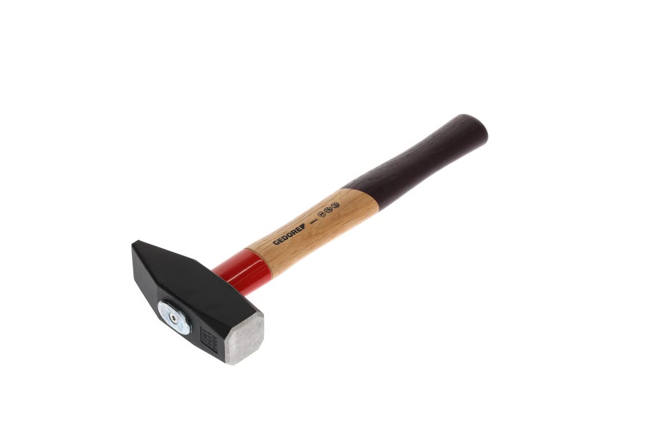 Gedore 600H-2000 2000 g "Rotband" Hickory Engineers' Hammer - Brown/Red/Bordeaux