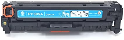Pinus Pinaster High Yield m451dw Toner Replacement for HP 305A CE411A Toner Cartridge for Use with HP LaserJet Pro 400 color M451dw, M451dn, M451nw, M475dw, M475dn, Pro 300 color MFP M375nw- Cyan