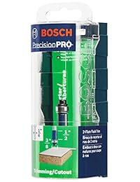 Bosch 85269 MC punta de carburo 3 8 X 1 2 Flush recortar con rodamientos de bolas Flauta doble 1 4 Shank