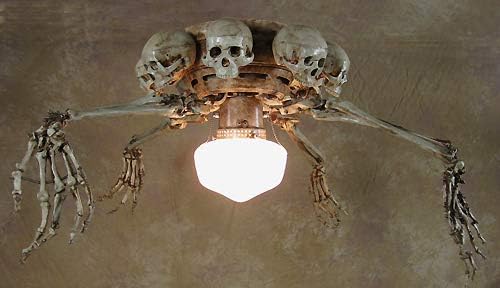 Amazon Com Ceiling Fan With Skeleton Arms Skulls And Light Home